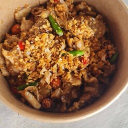 หมูทอดพริกสด3 ฤดู กับข้าว