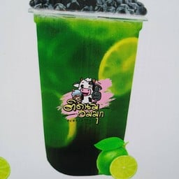 ชาเขียวมะนาวไข่มุก