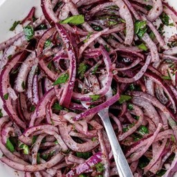 Purple Onion Sumac salad