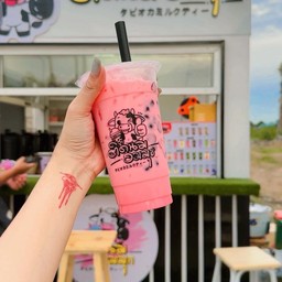 ชานมสตรอเบอรี่ไข่มุก