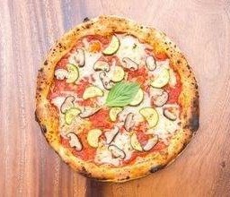 Vegan Cheese And Vegetable Pizza Slice