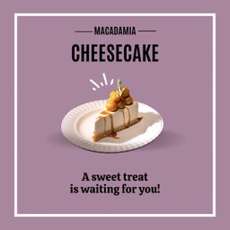 Macadamia Caramel Cheesecake