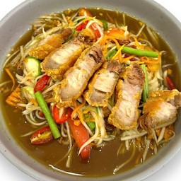 ตำหมูกรอบ