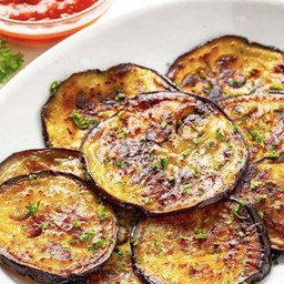 Fried eggplant