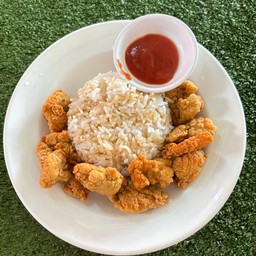 ข้าวไก่กรอบ