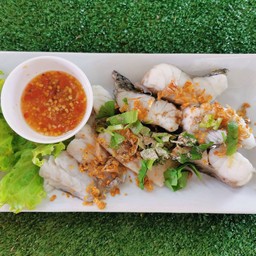 ลวกจิ้มปลากะพง(ซีฟู้ด)
