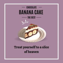 Banana Premium Chocolate Cake