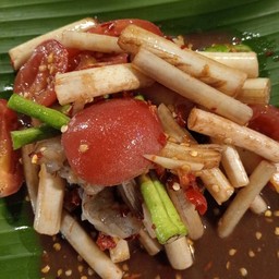 ตำไหลบัวกุ้งสด