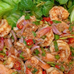 ลาบกุ้งแซ่บ อีสานแท้100%
