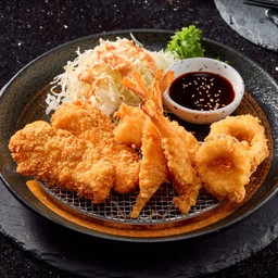 แซลมอน กุ้ง หมึก คัตสึ