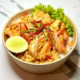 ข้าวไข่ข้นต้มยำกุ้ง