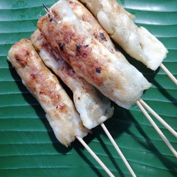 ไข่หมึกบดเสียบไม้