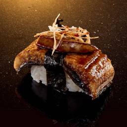 ข้าวปั้นหน้าปลาไหลย่าง ฟัวกราส์