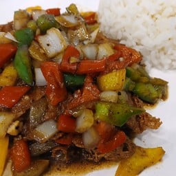 ข้าวไก่กรอบพริกไทยดำ