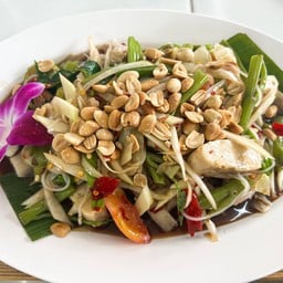 *ตำซั่ว เส้นบีบสด+หมูยออุบล