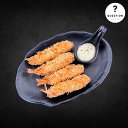 กุ้งทอด + ซอสครีมเลม่อน