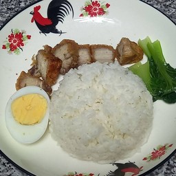 บะหมี่หมูแดงฮ่องกง-หมูกรอบ กุลซือ เฉลิมพระเกียติร.9 ซอย48