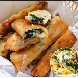 ป๋อเปี๊ยทอด ผักขมชีสสส