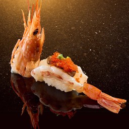 กุ้งหวานอากะ เอบิ ฟัวการ์