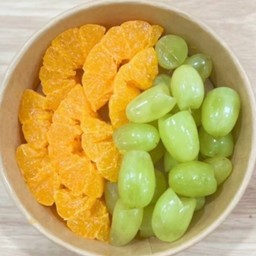 ส้มไต้หวันนกแก้ว HFT +องุ่นนำเข้าพร้อมทาน