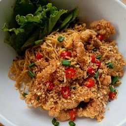 คลุกแห้ง ไก่กรอบพริกเกลือ