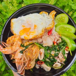 กระเพราในครัว