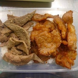 ข้าวหมูสามชั้น +ตับ