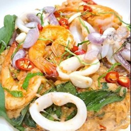 ข้าวห่อหมกทะเลไข่ข้น