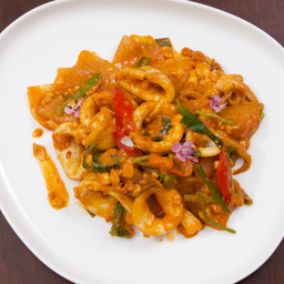 ปลาหมึกผัดไข่เค็ม