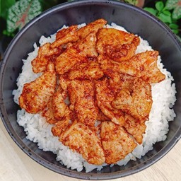 ข้าวหน้าหมูผัดหม่าล่า