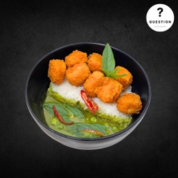 ข้าวหน้าชิกกี้ไบท์ ซอสแกงเขียวหวาน