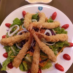 กุ้งทอดครีมสลัด