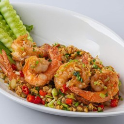 กุ้งคั่วพริกเกลือ