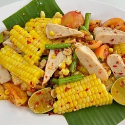 *ตำข้าวโพด+หมูยออุบล