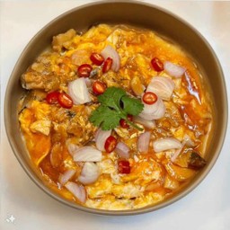 ข้าวไข่ข้นปลากระป๋อง(1กระป๋องจุกๆ)