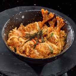 ข้าวหน้ากุ้ง คัตสึ