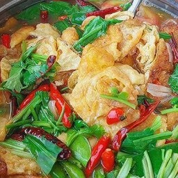 ต้มยำไข่เจียวน้ำใส