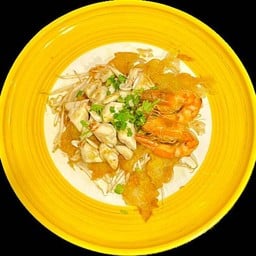 หอยทอด กุ้ง+เนื้อปู