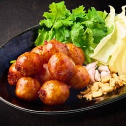 Northeastern thai fermented style pork sausage