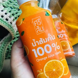 น้ำส้มคั้น100%