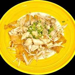 หอยทอด หอยนางรม+เนื้อปู