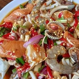 ตำเหลาแซลม่อนทะเลรวม