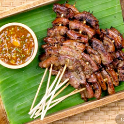 เนื้อโคขุนย่าง ไส้อ่อนย่าง หมูปิ้งโบราณ