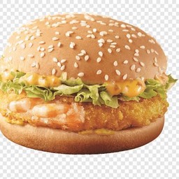 เบอร์เกอร์กุ้งทอด