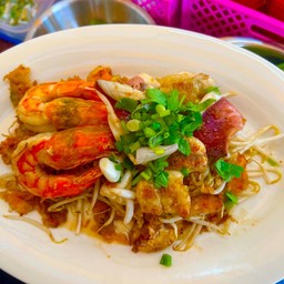 หอยทอด ปลาหมึกไข่+กุ้ง