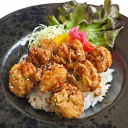 ข้้าวหน้าไก่ทอดคาราเกะ