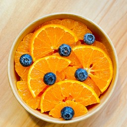 ส้มไต้หวัน x บลูเบอร์รี่ ( พร้อมทาน )