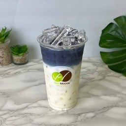 ชาอัญชันนมสดทูโทน