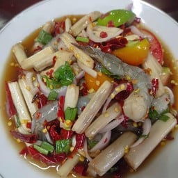 ตำไหลบัวกุ้งสด