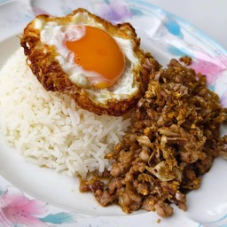 ข้าวหมูสับกระเทียม&ไม่รวมไข่